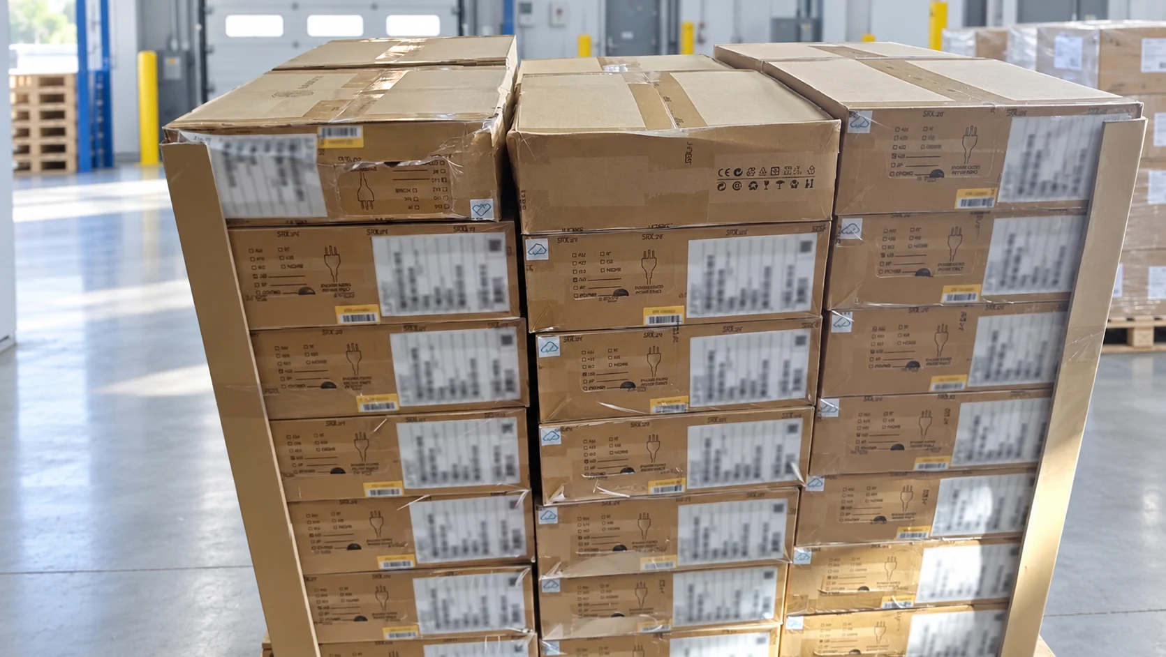 Juniper SRX320-SYS-JB-P firewall — illustrative packaging image