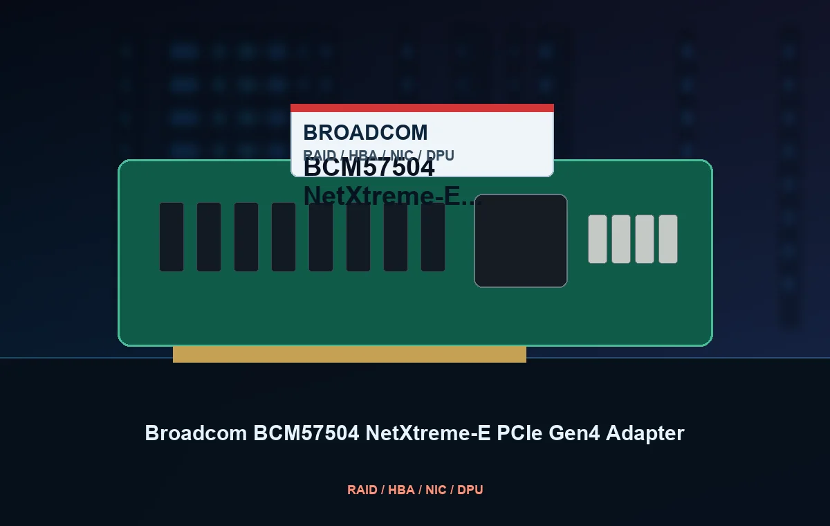 Broadcom BCM57504 NetXtreme-E PCIe Gen4 Adapter