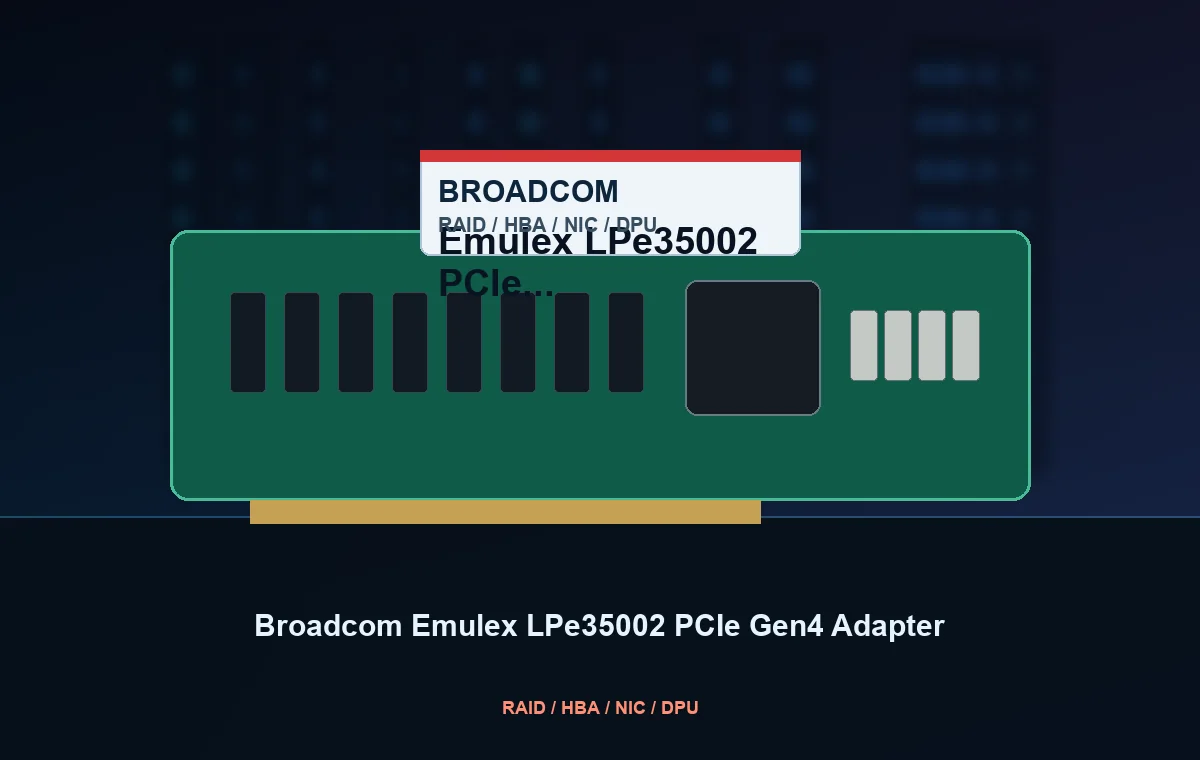 Broadcom Emulex LPe35002 PCIe Gen4 Adapter
