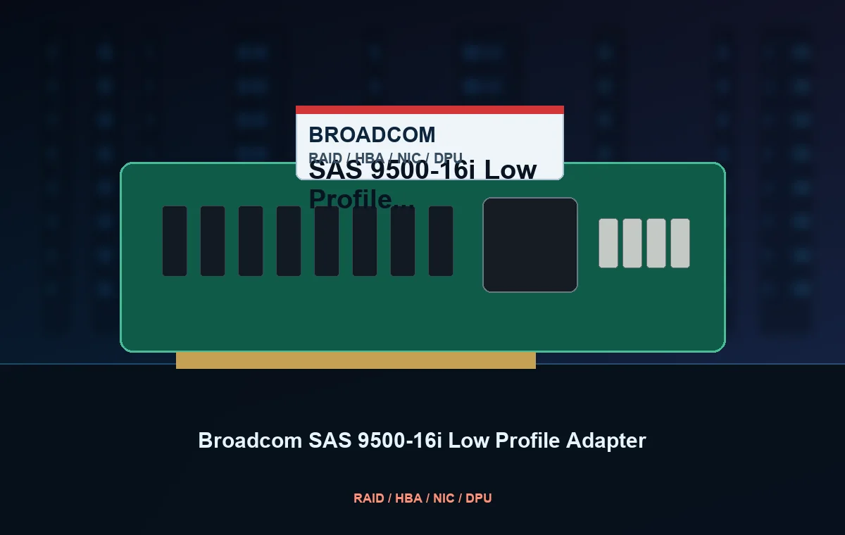 Broadcom SAS 9500-16i Low Profile Adapter