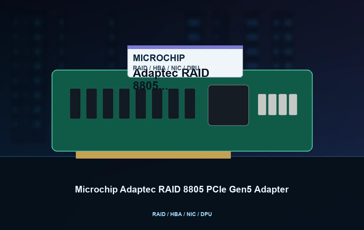 Microchip Adaptec RAID 8805 PCIe Gen5 Adapter