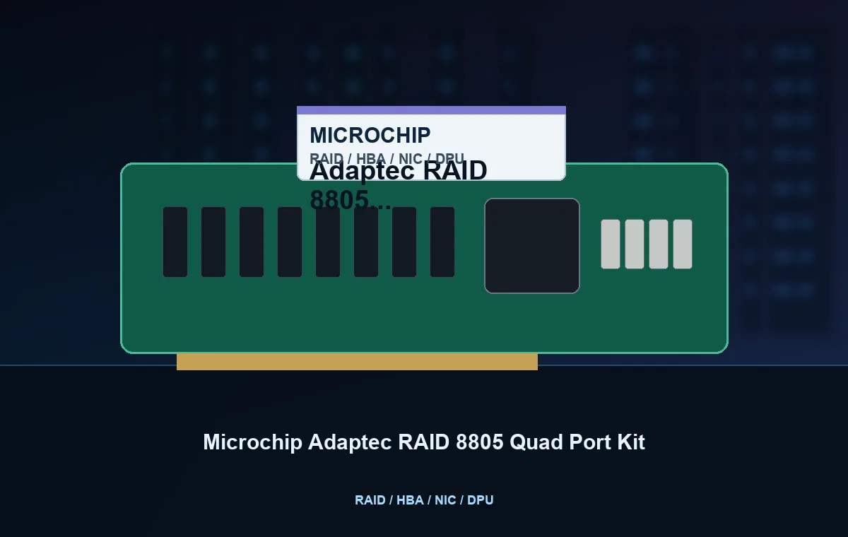 Microchip Adaptec RAID 8805 Quad Port Kit