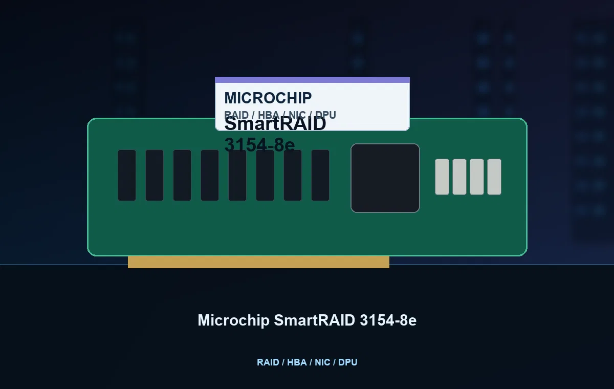 Microchip SmartRAID 3154-8e