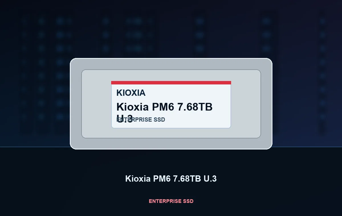 Kioxia PM6 7.68TB U.3