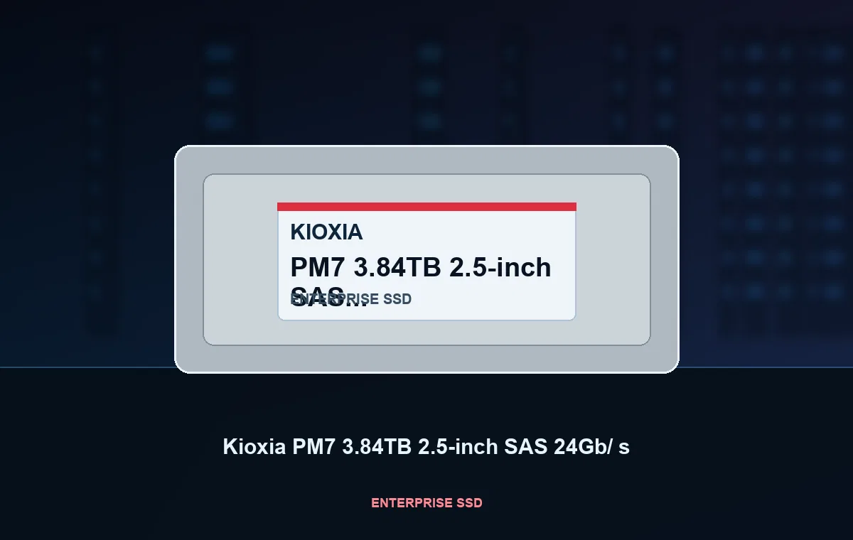 Kioxia PM7 3.84TB 2.5-inch SAS 24Gb/s