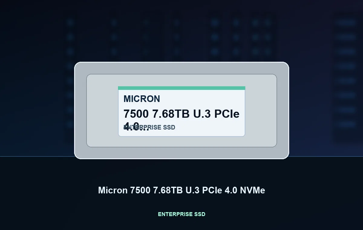 Micron 7500 7.68TB U.3 PCIe 4.0 NVMe