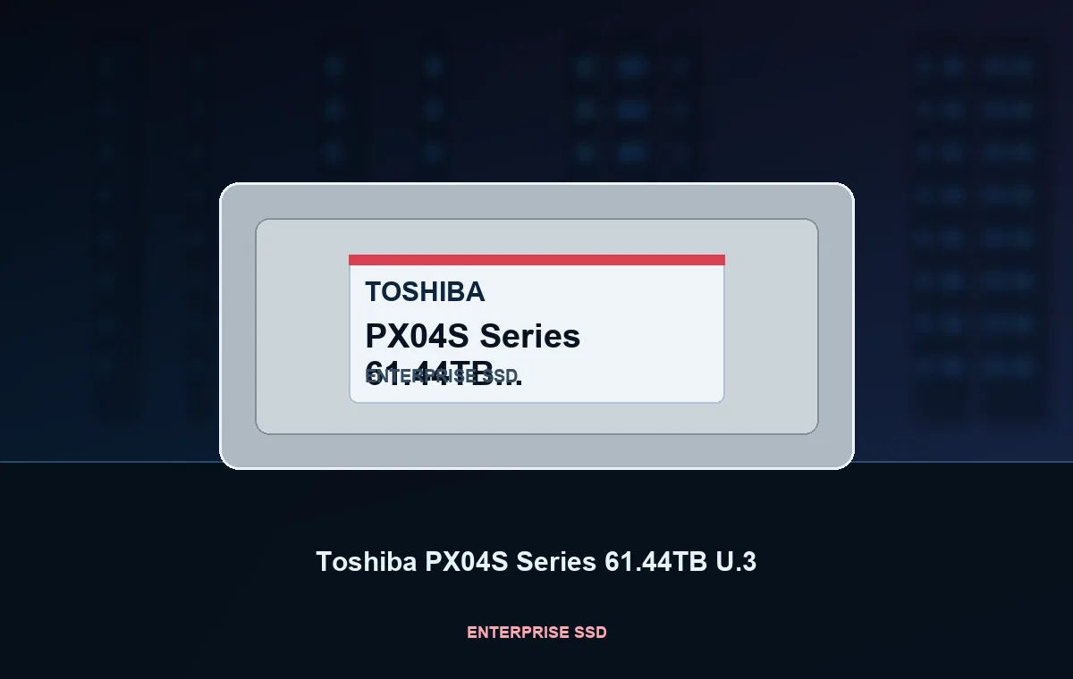Toshiba PX04S Series 61.44TB U.3